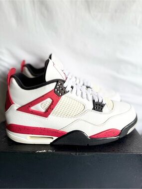 AUTHENTIC Jordan 4 Retro Red Cement size 13 DH6927-161 2023 PREOWNED with OG BOX